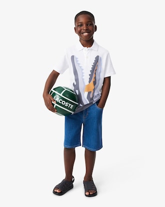 Printed Cotton Polo Shirt