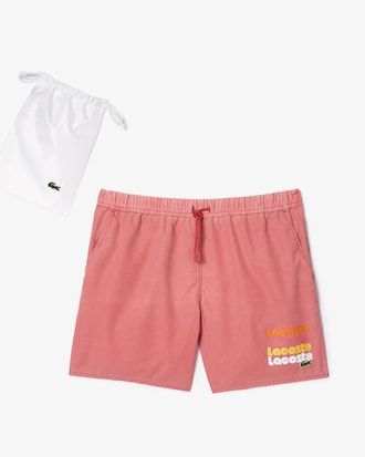 Men's Washed Effect Swim Trunks