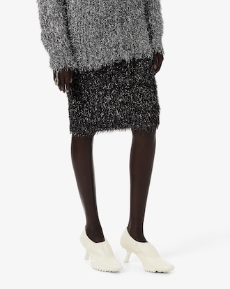 Runway Lurex Knit Skirt