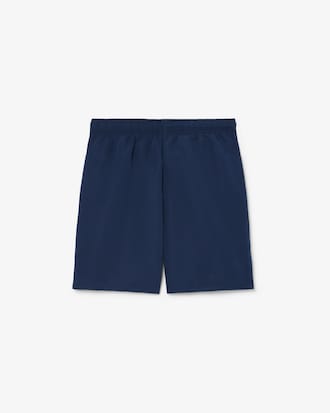 Monochromatic Lined Swim Trunks