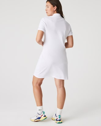 Women's Slim Fit Stretch Mini Piqué Polo Dress