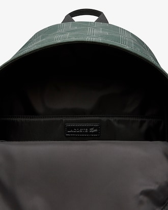 Unisex Reflective Monogram Print Backpack