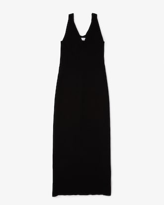 Women&rsquo;s Lacoste Sleeveless Knit Midi Dress