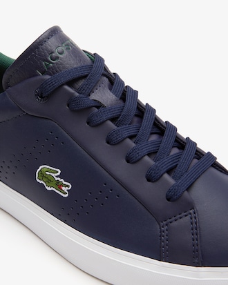 Men's Powercourt 2.0 Leather Heel-Pop Sneakers