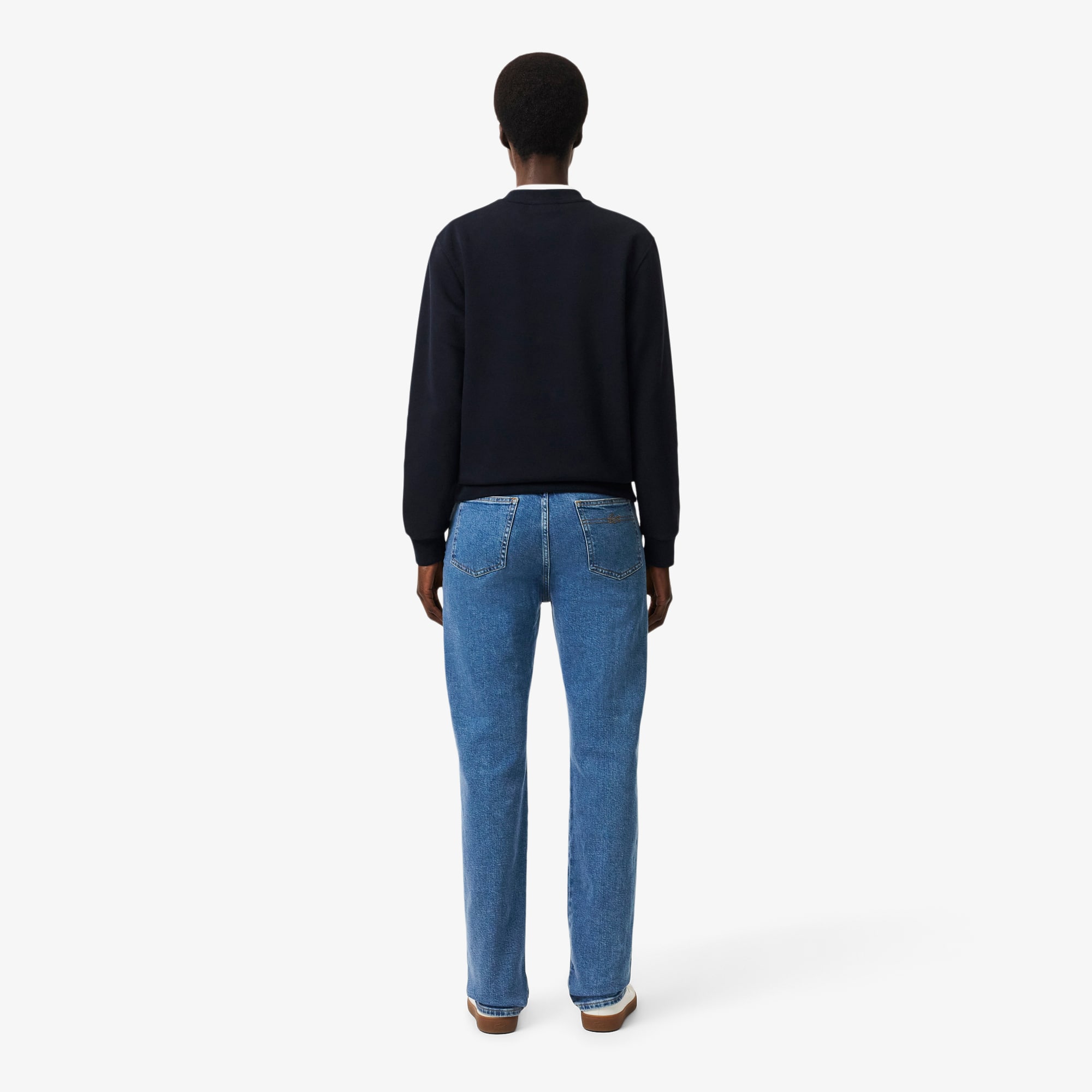 Straight Cut High Waist Denim Jeans