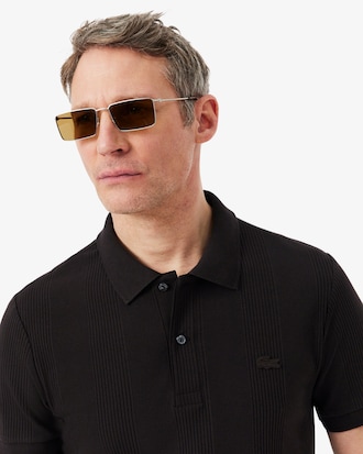 Polo De Punto Acanalado Classic Fit