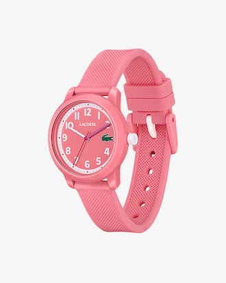 Montre enfant Lacoste.12.12 avec bracelet en silicone rose