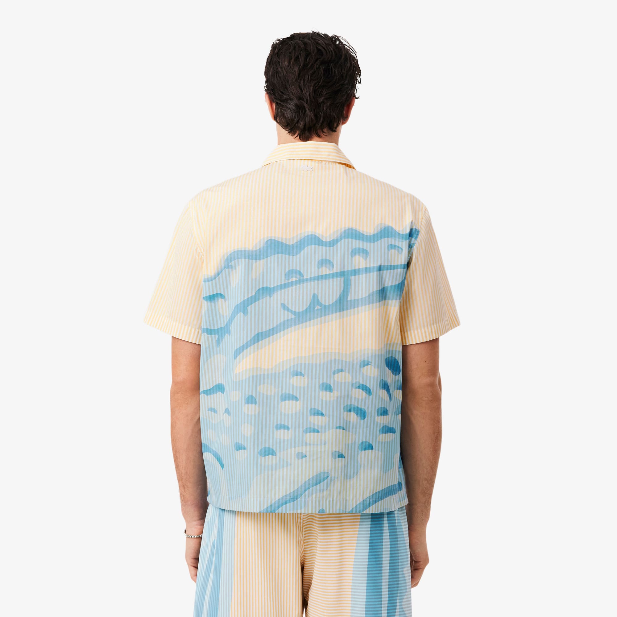Relaxed Fit Striped Crocodile Shirt