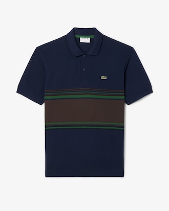 Men's Made In France Classic Fit Striped Polo