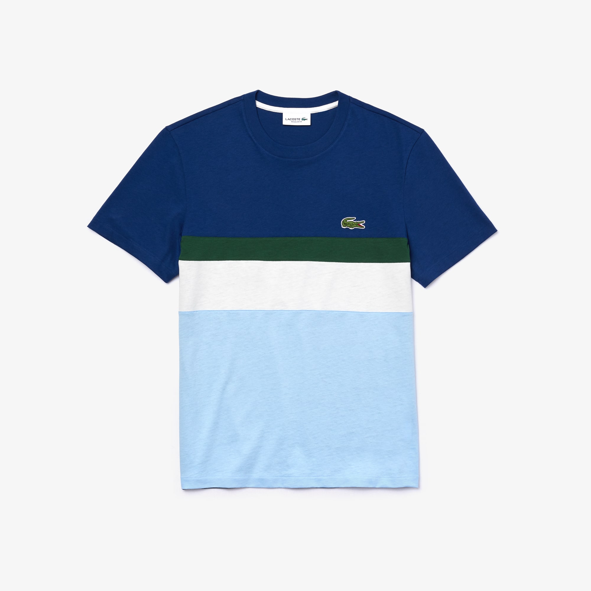Men's Colorblocked Panel Cotton T-shirt - T-shirts - New In