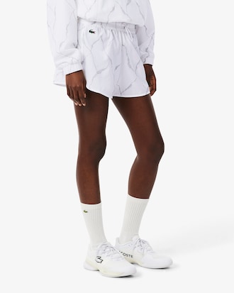 Reflective Print Lined Tennis Shorts