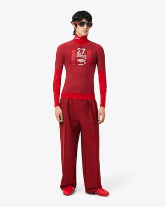 Runway Straight Fit Tailored Wool Pants