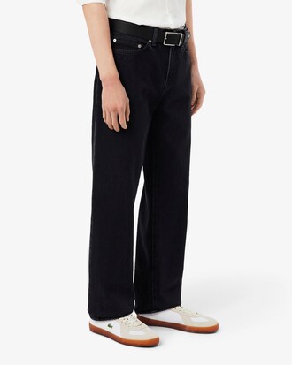 Jeans &Iacute;ndigo De Corte Recto Con 5 Bolsillos Para Hombre