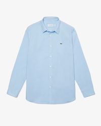 Camisa Slim Fit En Popelina De Algod&oacute;n El&aacute;stico Para Hombre 