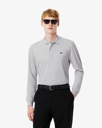 Polo Regular Fit De Algod&oacute;n Con Manga Larga