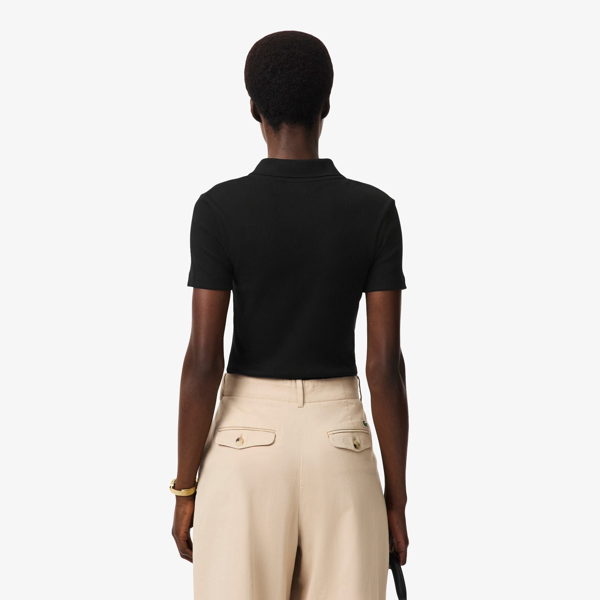 Women's Slim Fit L.12.D Ribbed Cotton Polo