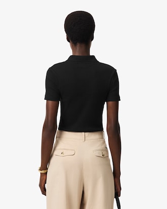 Women's Slim Fit L.12.D Ribbed Cotton Polo