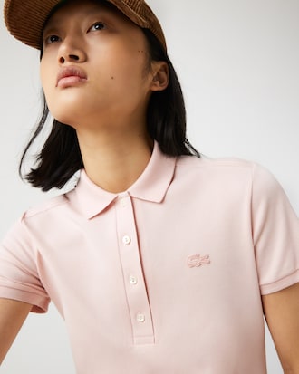 Women's Slim Fit Stretch Mini Piqué Polo Dress