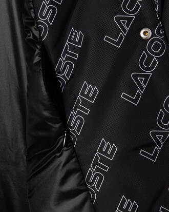 Men's High-Neck Graphic Print Zip-Up Jacket