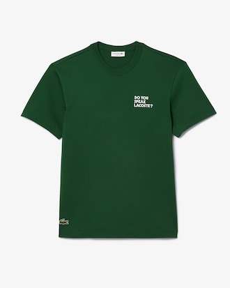 Unisex Cotton Piqué Effect Print T-Shirt