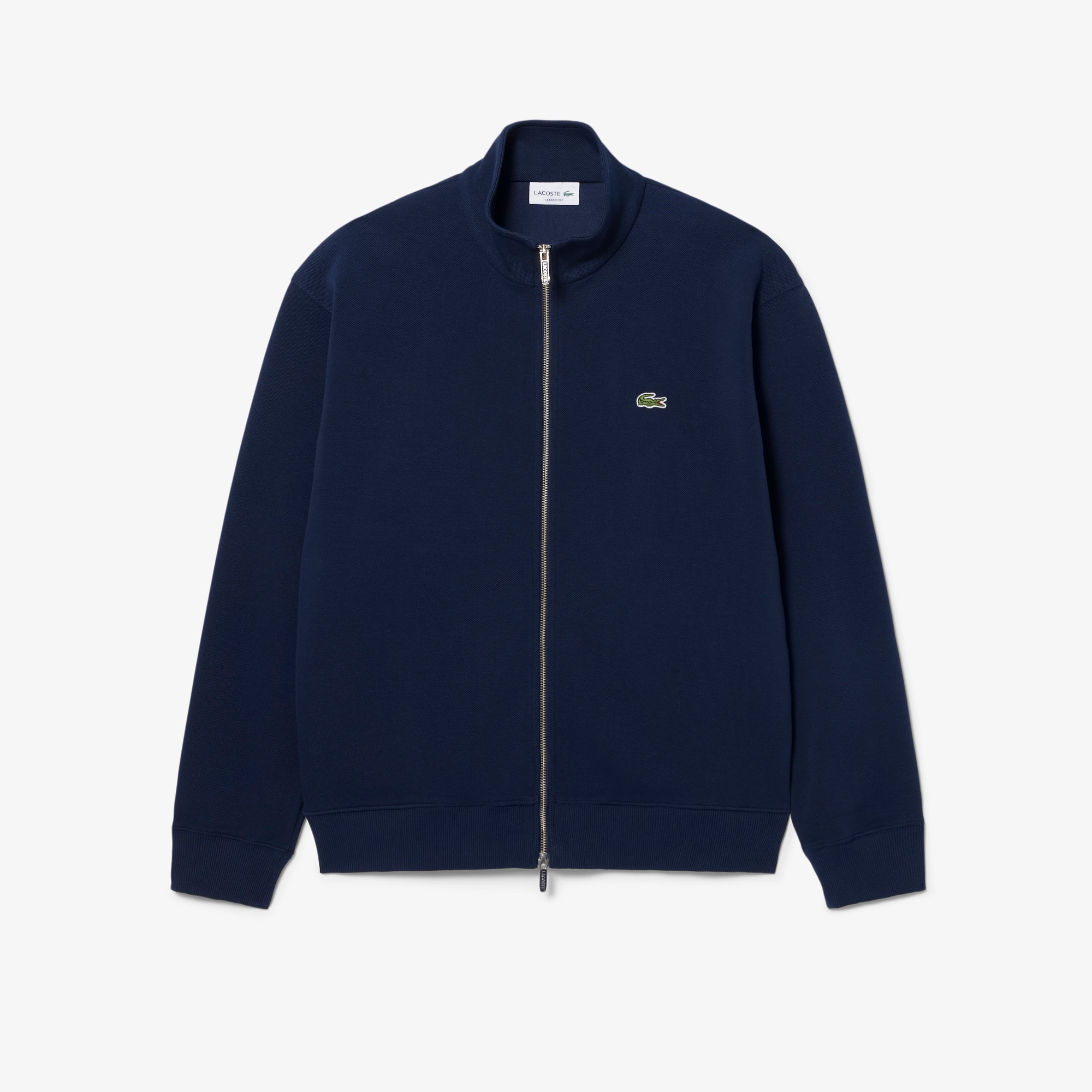Double Face Piqué Zipped Sweatshirt