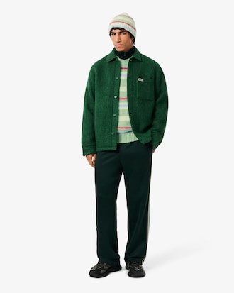 Men's Striped Alpaca Wool Sweater