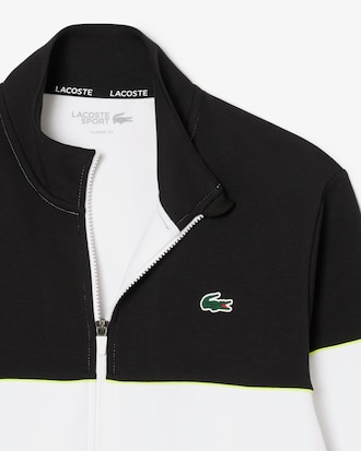 Sudadera con Cierre y Color Block de tenis