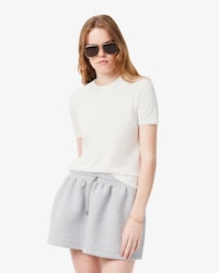 Fluid Scallop Trim Piqu&eacute; T-shirt