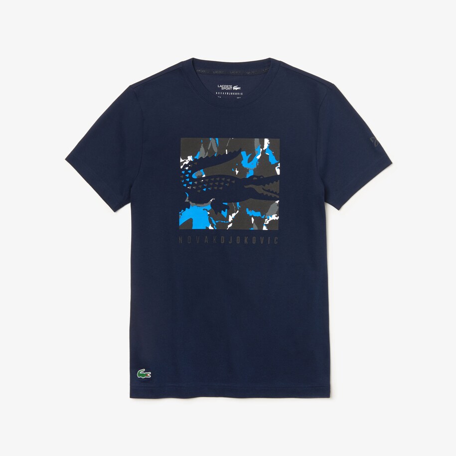Playera Lacoste Sport X Novak Djokovic Con Logo De Cocodrilo Estampado Para Hombre Lacoste