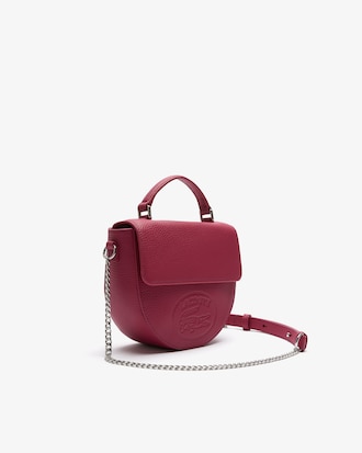 Bolso de hombro Croco Crew en piel granulada para mujer