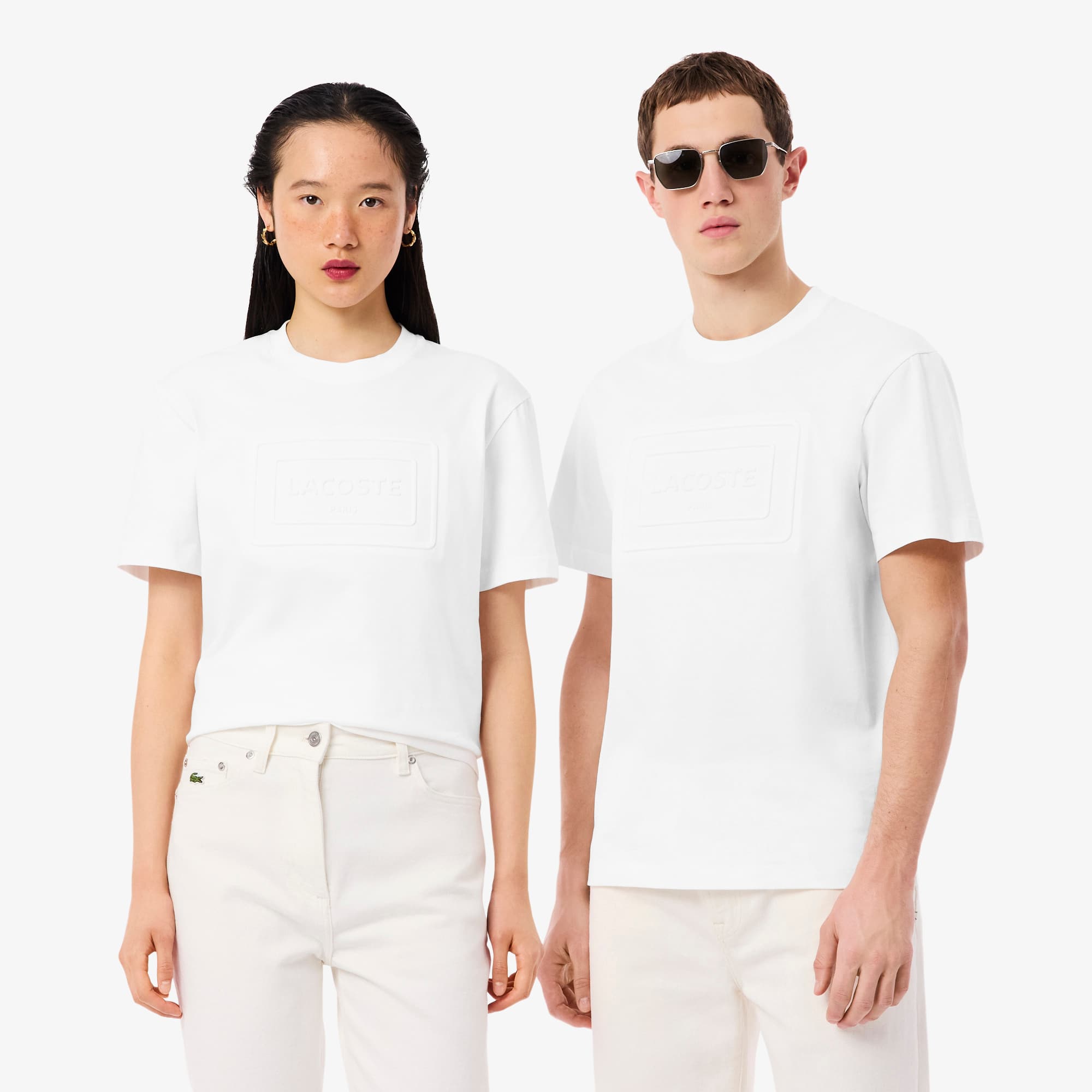 Lacoste Embossed Branding Cotton T-shirt