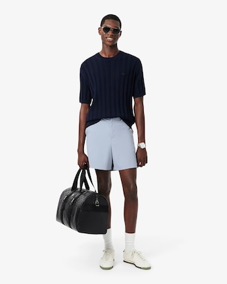 Straight Fit Stretch Bermuda Shorts