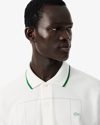 Classic Fit Graphic Petit Piqu&eacute; Polo Shirt