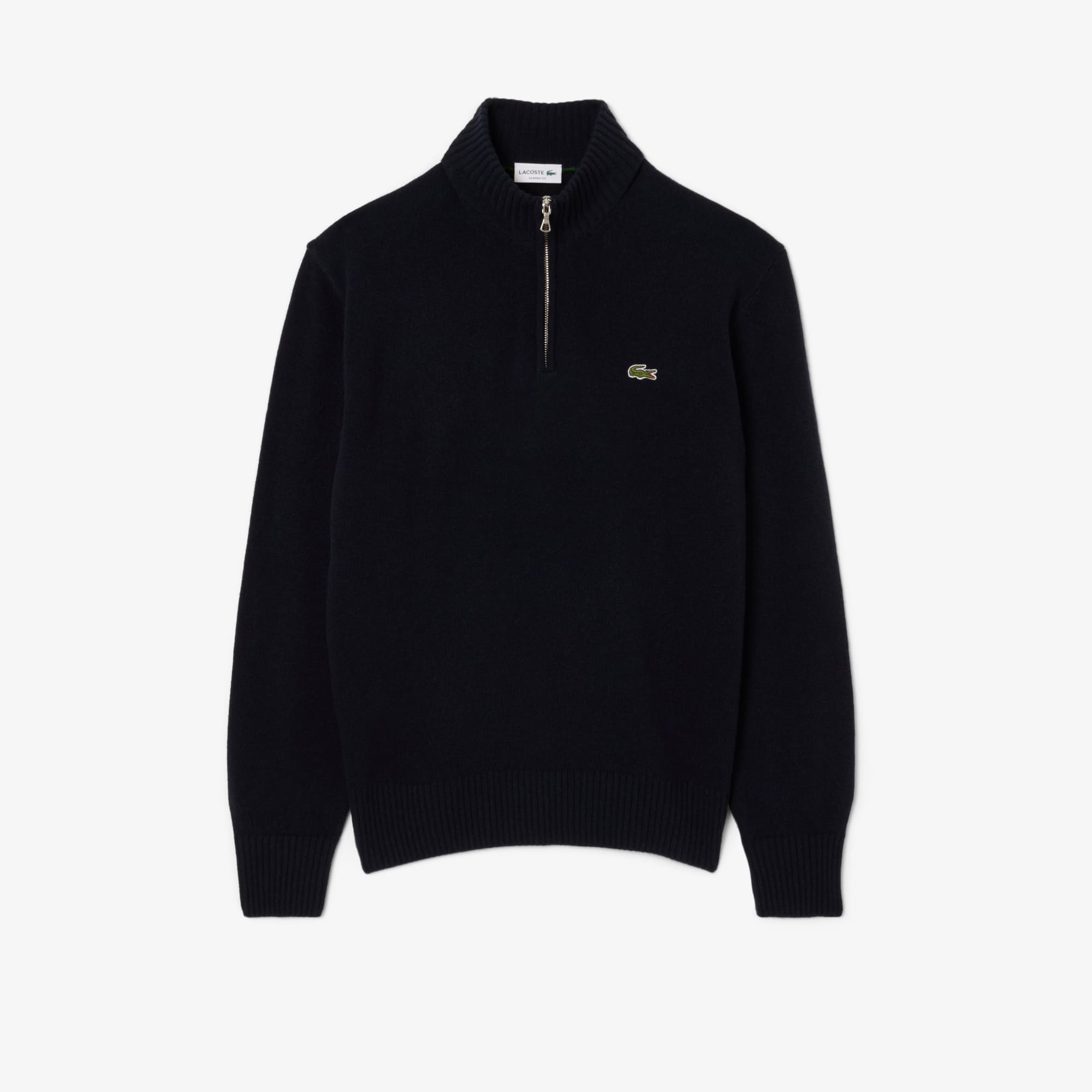Men's Zip-Up High-Neck Wool Sweater - Sweaters & Sweatshirts - New