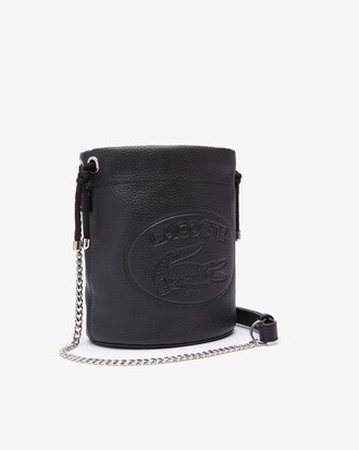 Croco Crew Leather Bucket Bag