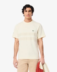 Playera de punto grueso con bandas de malla