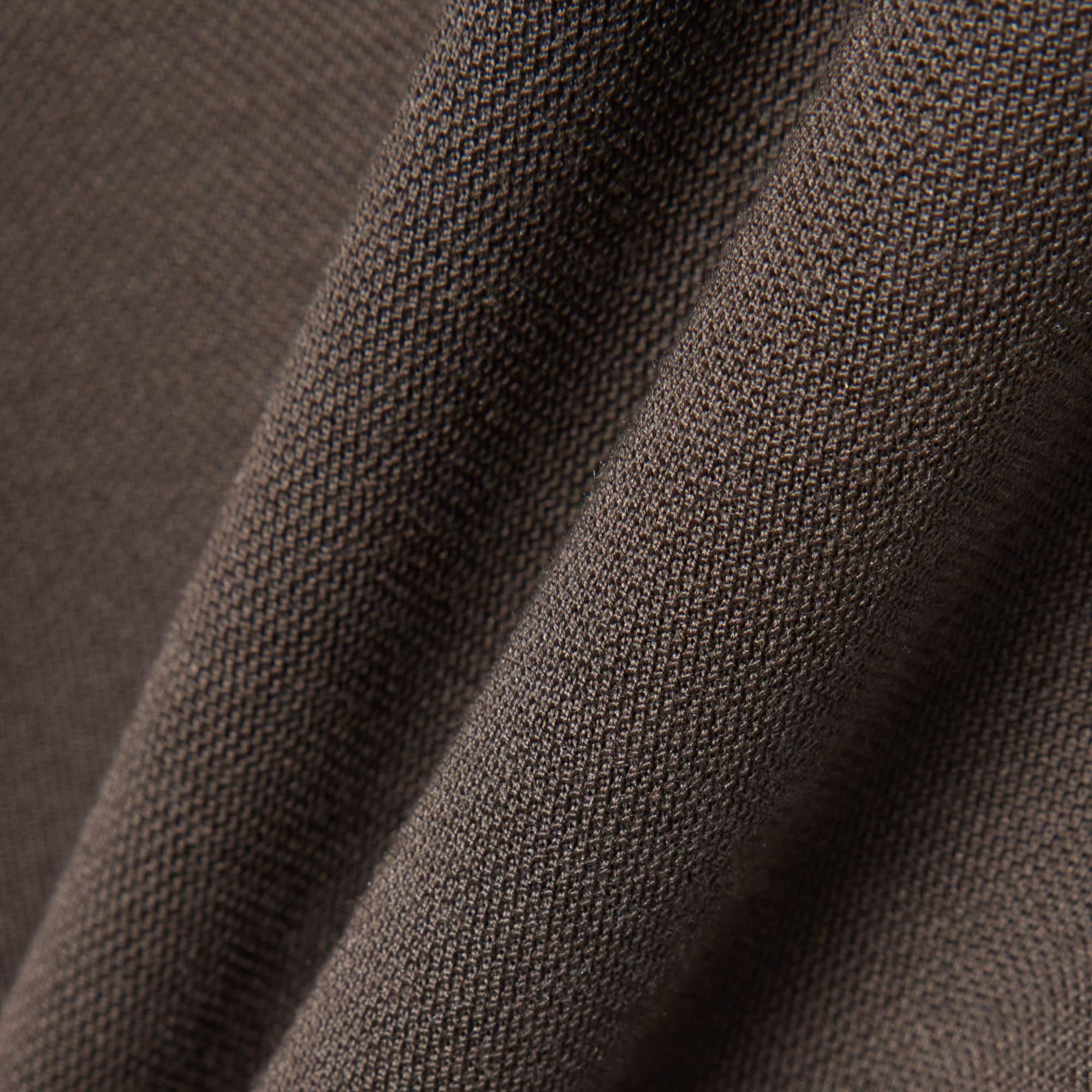 Runway Silk Piqué Polo Collar Dress