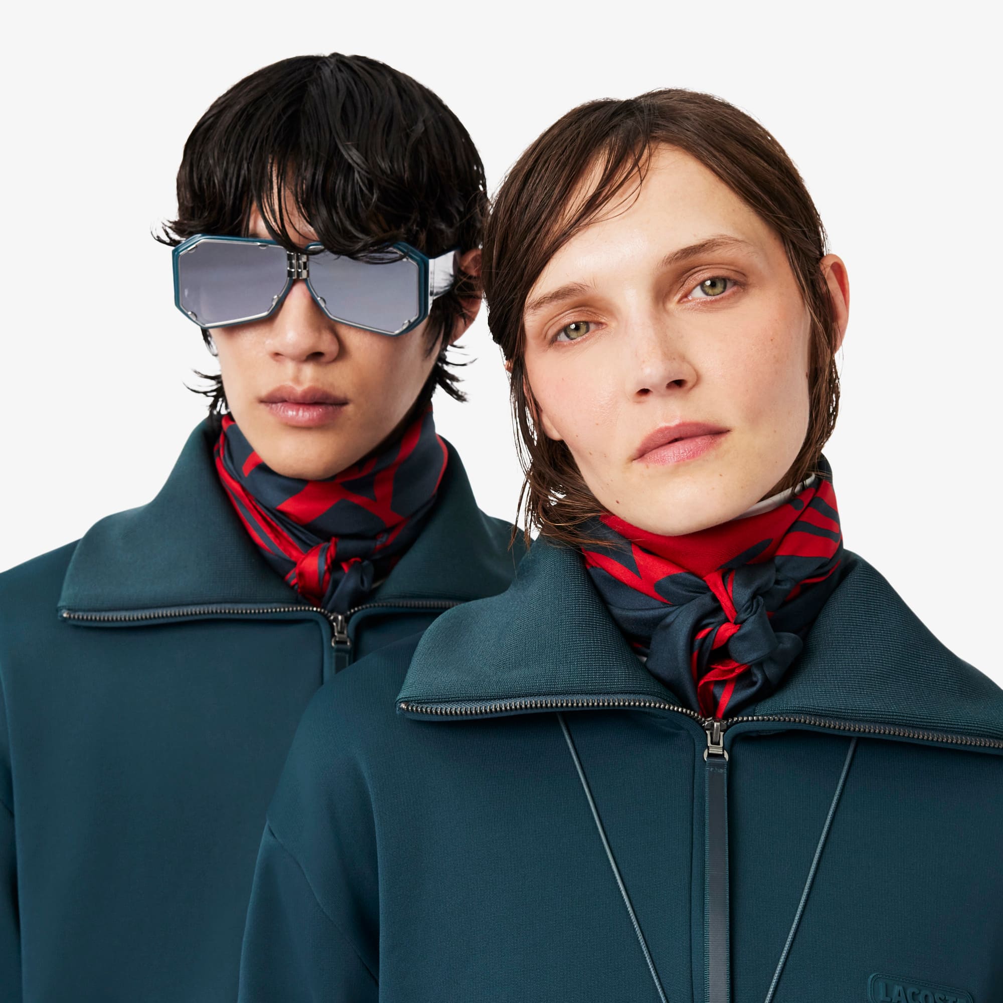 Runway Printed Silk Square - Scarves & Gloves - New In 2026 | Lacoste