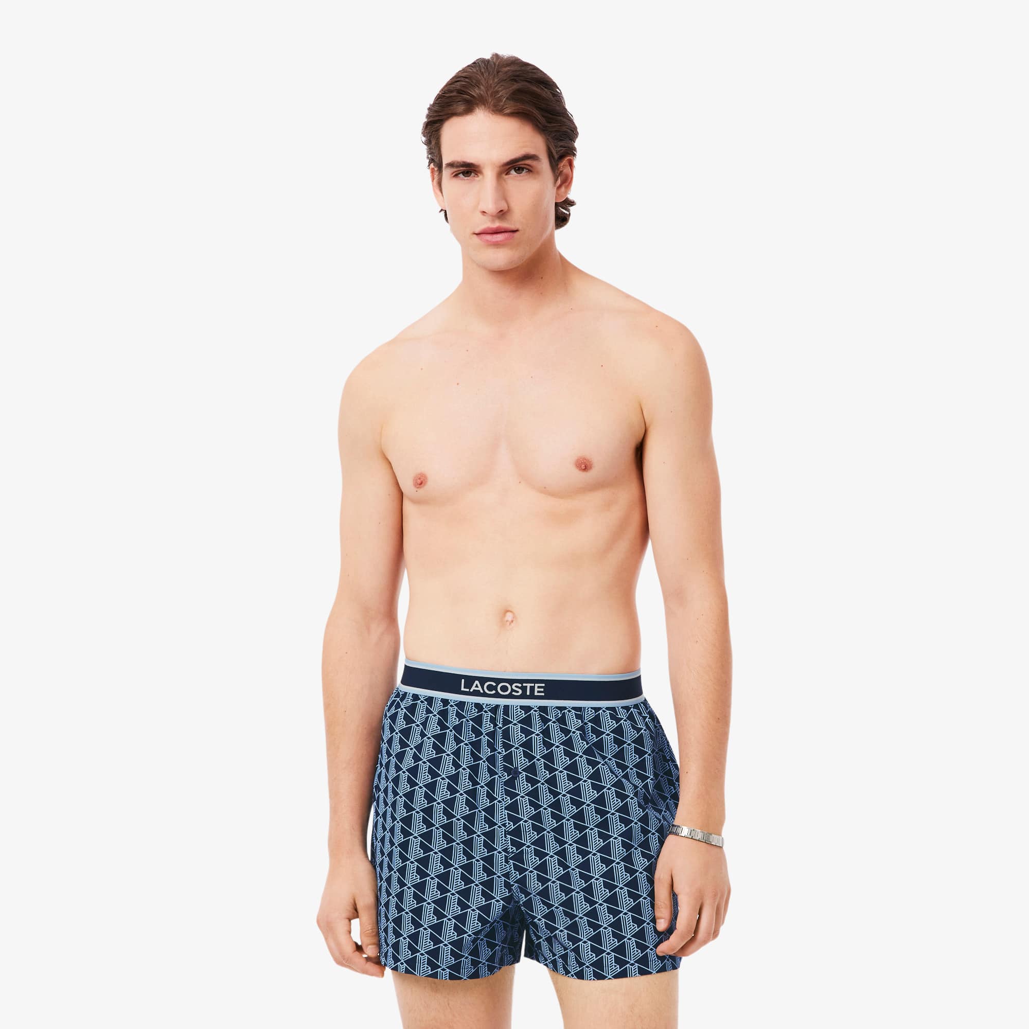 Lacoste Men's 3-Pack Cotton Poplin Boxers
