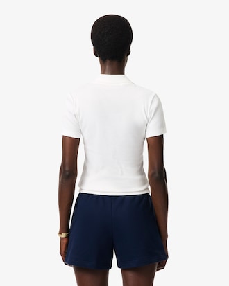 Women's Slim Fit L.12.D Ribbed Cotton Polo