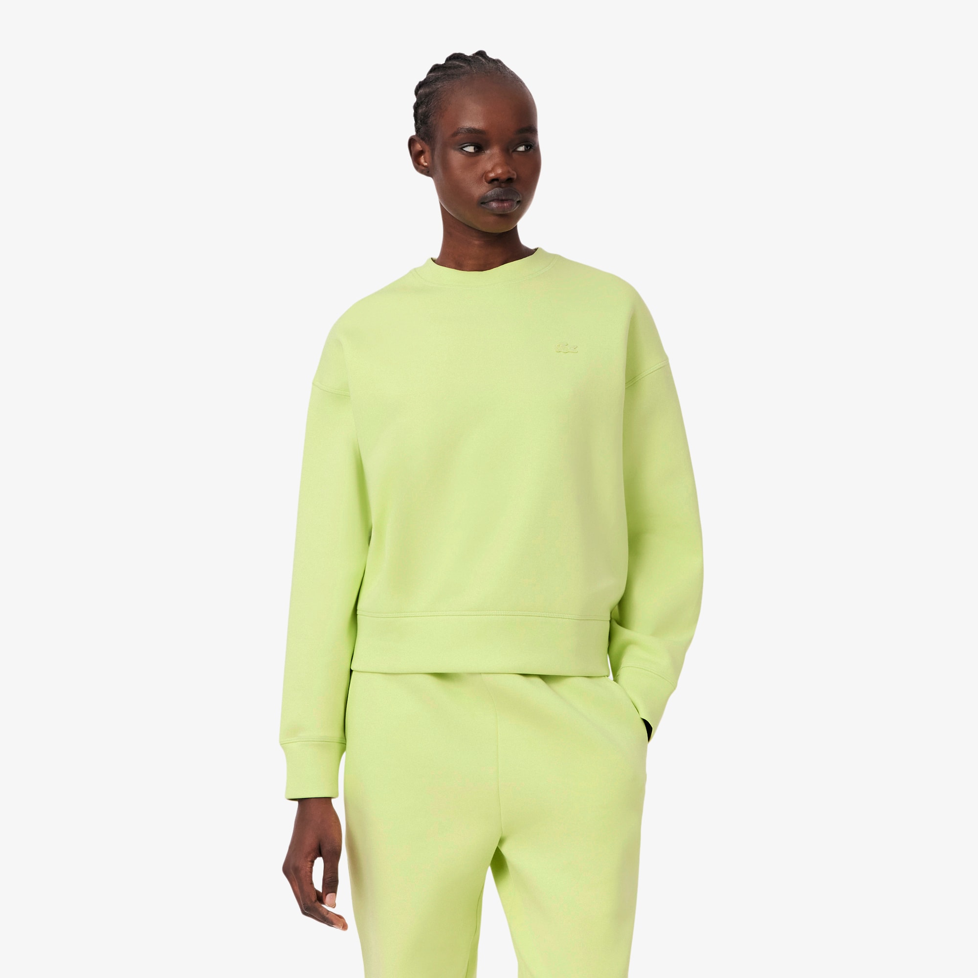 Oversized Double Face Jersey Sweatshirt - Sweaters & Sweatshirts