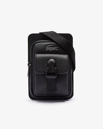 Men&rsquo;s Soft Matte Grained Leather Smartphone Pouch