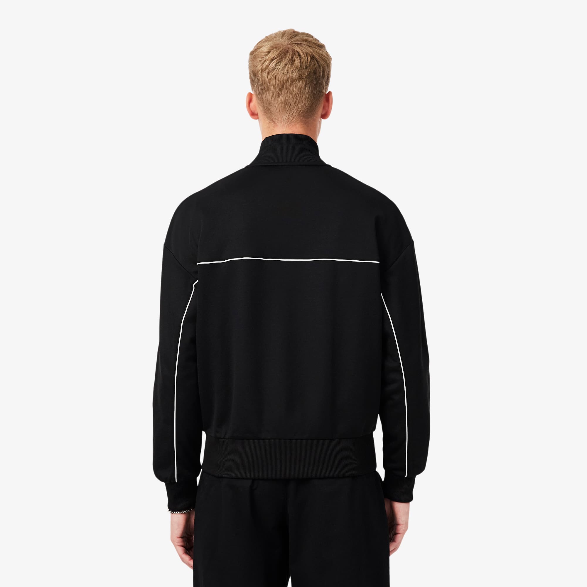 Trim Accent Zipped Sweatshirt