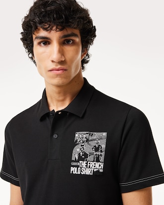Men's Regular Fit Lacoste Movement Printed Polo