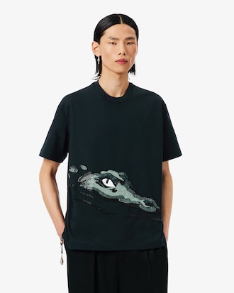 Runway Beaded Crocodile T-shirt