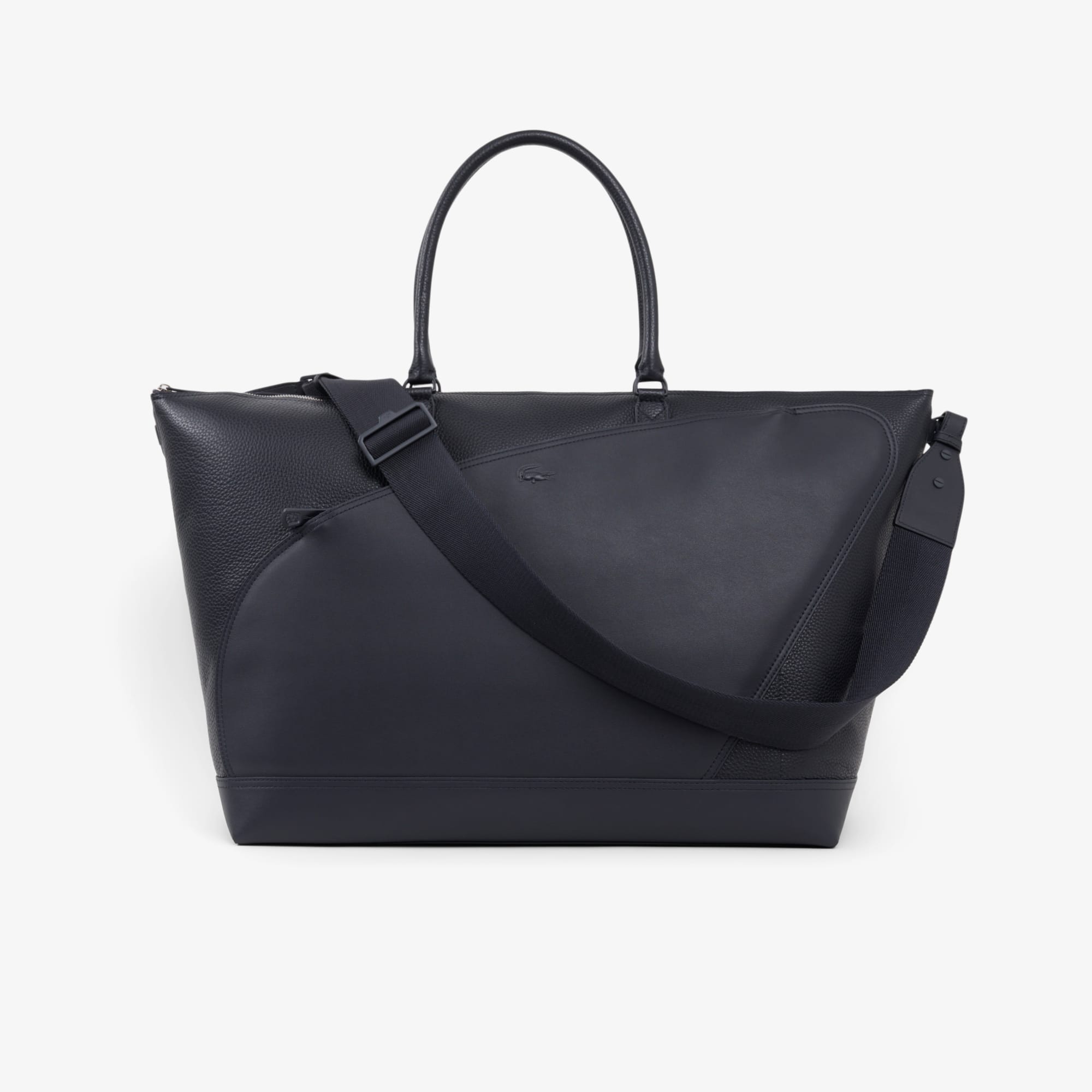 Lacoste Club  Grain Leather Weekend Bag - One Size In Blue