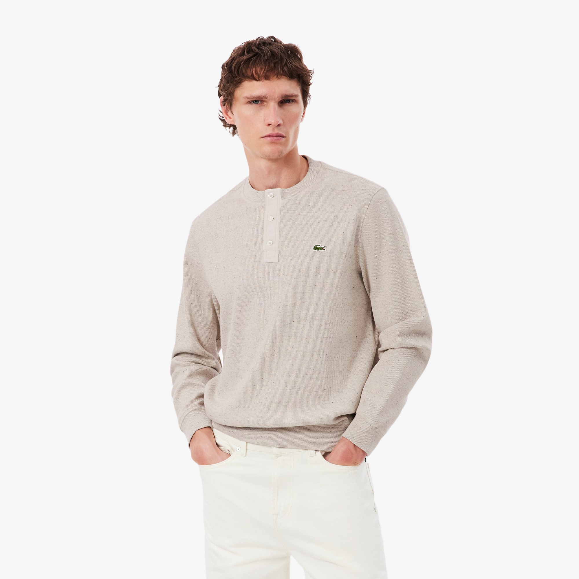 Ribbed Crew Neck Sweatshirt - Sweaters & Sweatshirts - New In 2026
