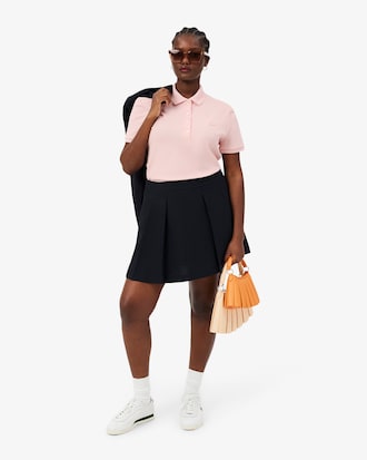 Women's L.12.D Slim Fit Stretch Mini Piqu&eacute; Polo