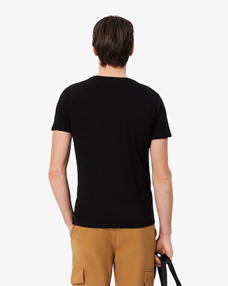 T-shirt homme à col en V en jersey de coton pima