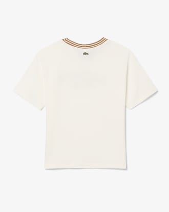 T-shirt coton marquage Lacoste